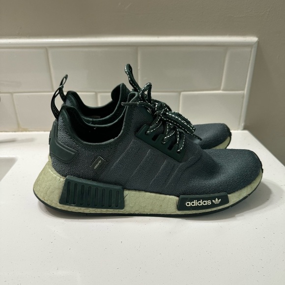 adidas Originals Shoes - Adidas Originals NMD R1 Women’s 7 Linen Green Running Shoes Athletic Sneakers